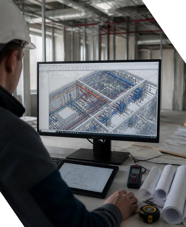 Создание BIM модели инженерных сетей для объектов в Шумерле